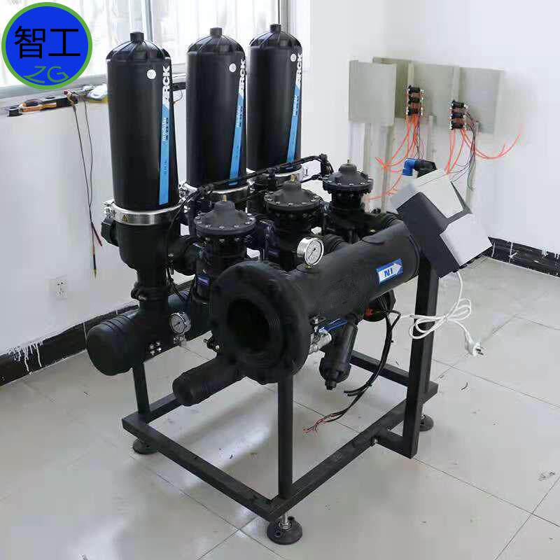 工业循环水盘式过滤器 农业灌溉叠片图纸 励进自动反冲洗安装调试