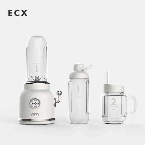 ECX榨汁机小型家用电动果汁机多功能炸果汁搅拌机榨冰块机沙冰机