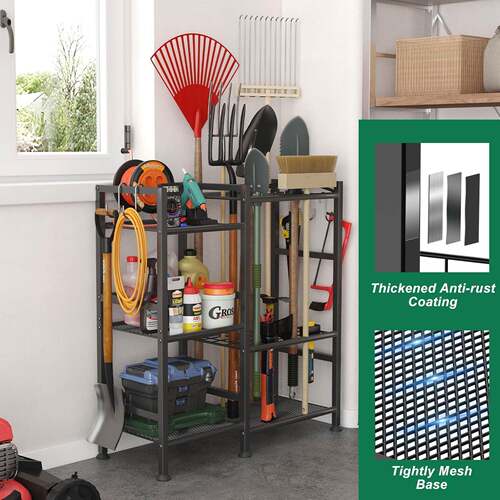 亚马逊跨境花园架工具物庭院收纳架属具架车库置11农物架储架组合
