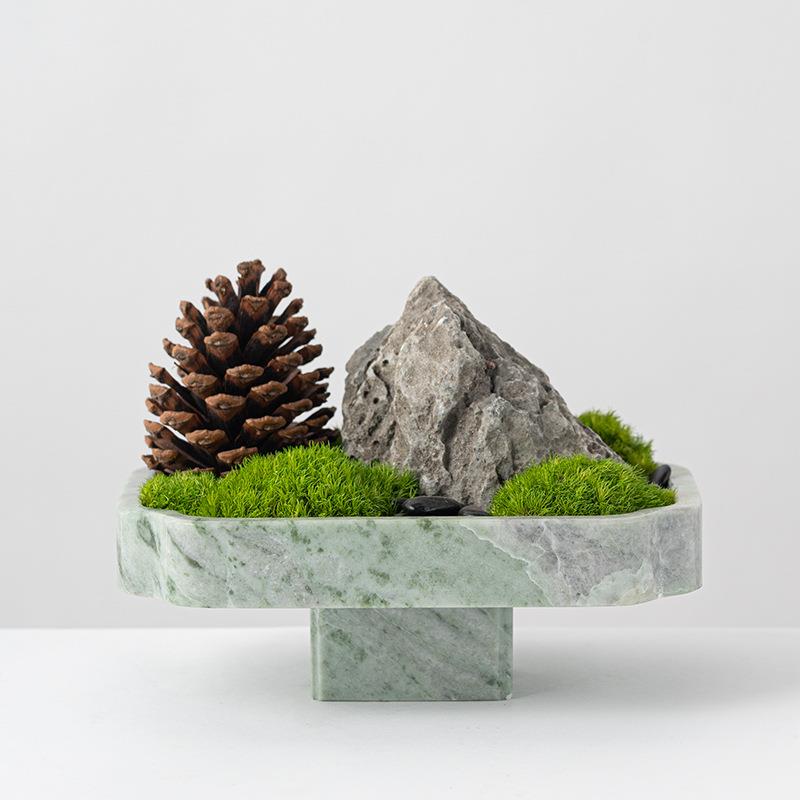 新中式端宋代美学高办公室茶几室休闲HY2157区装饰客厅茶样盆板房