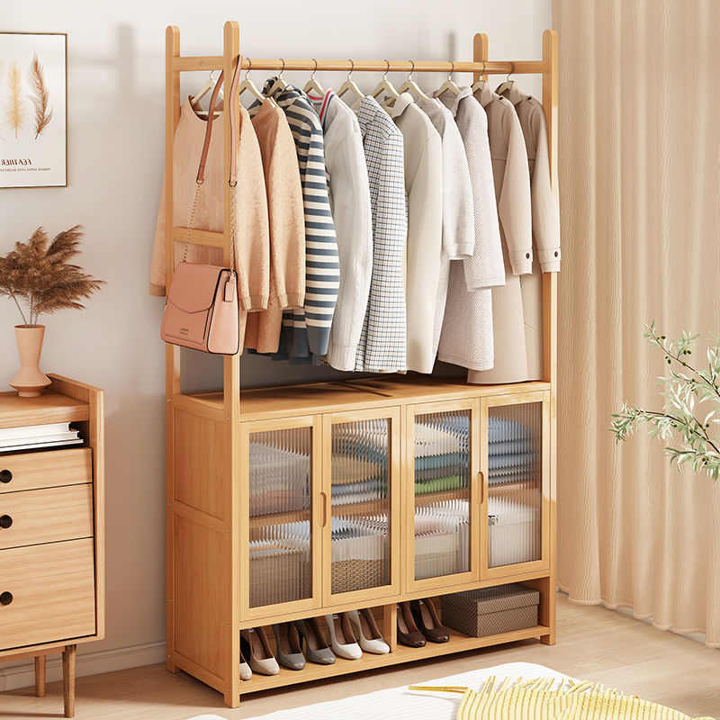 衣架衣帽架落地卧室家用衣服多功能挂衣架客厅立式收纳置物架简易