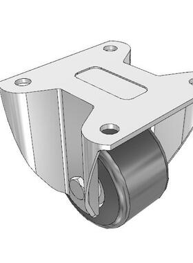 CKZJ-75P米思米MISUMI低重心脚轮底板100*108mm孔距78*78