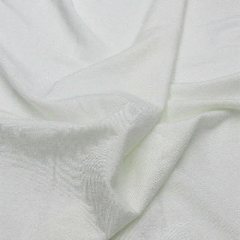 数码印花底布 白40s人棉拉架莫代尔布料 平纹单面弹力棉氨纶汗布