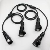 英诗格 舞台灯光光束灯电源线一拖四电源线材防水串联一 ENSGPY