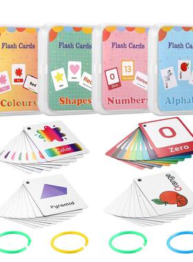 Kids Montessori Baby Learn English Word Card Flashcards