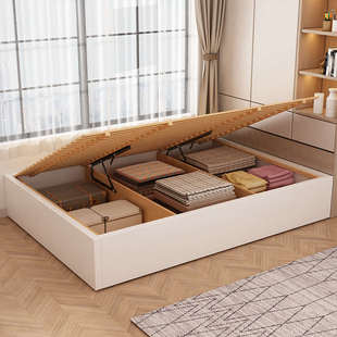 实木床无床头简约1.2米1.35 单人床多功能储物床榻榻米床床架