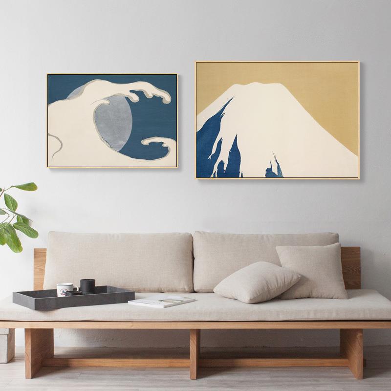 神坂雪佳浮世绘挂画日式客餐厅茶楼装饰画小众文艺原木风世界名画