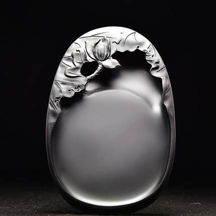 高档国家非遗名师工石雕刻莲画花歙砚天然原清仓高档文房四手宝书