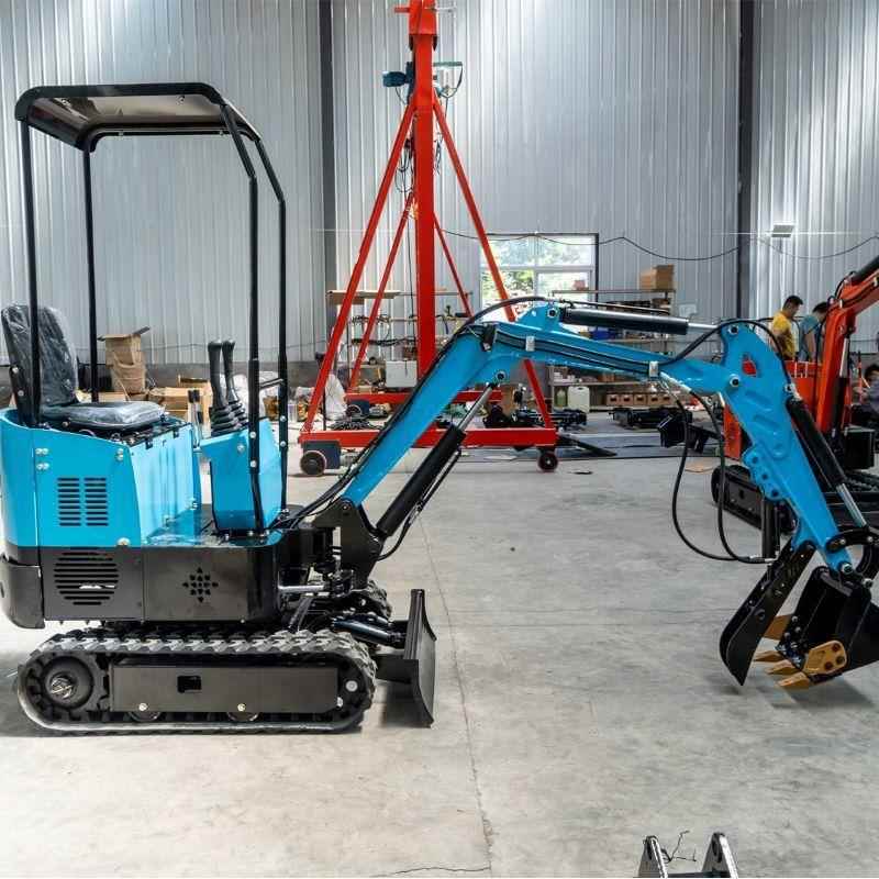 出口道路施工改造挖掘机1吨果园农用挖沟机小型履带液压钩机