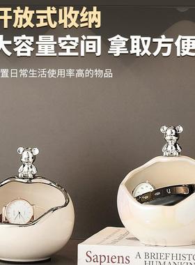 入户门口玄关厅放LNW钥匙置架物收纳摆件轻奢鞋柜客儿童装房饰品