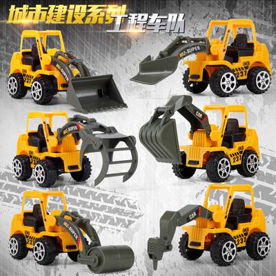 6 Styles /set Car toy Plastic Diecast Construction Engineeri