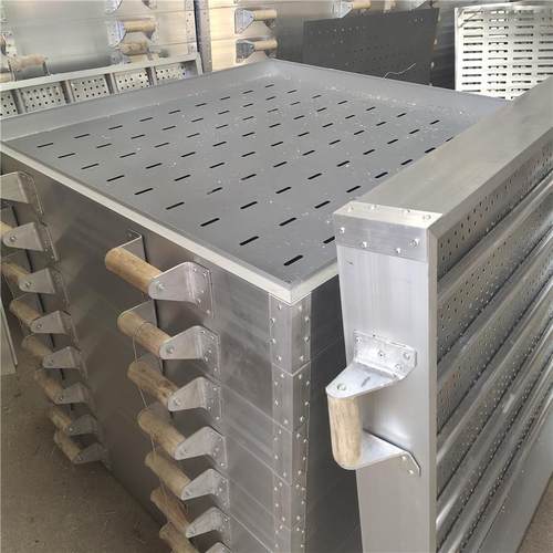 山西加厚高馍馍笼屉1米方形蒸笼带孔铝合金笼屉