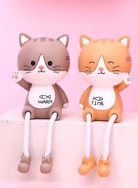 小吊脚娃娃摆件少女心小物件可爱桌面ins房间布置墙面卧室装饰物