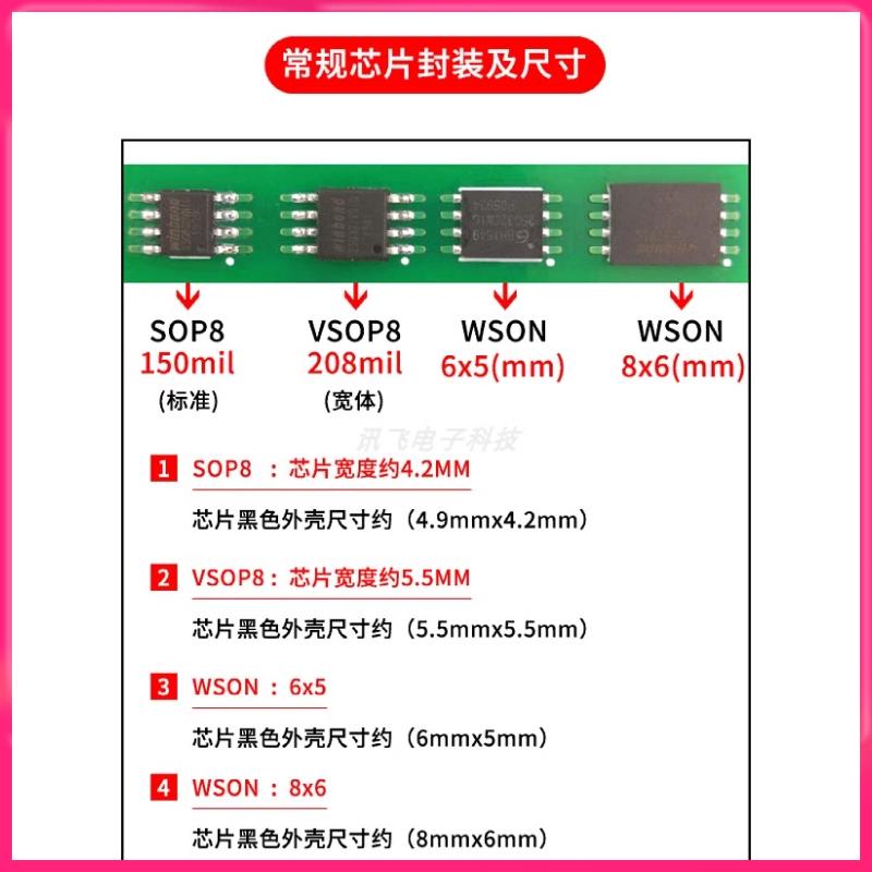 弹簧/探针/针针 .vsop8sop16间距27mm烧录芯片 测试程序sop81