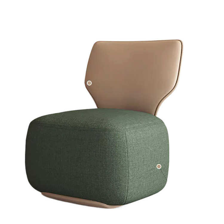 北欧单人沙发椅客厅轻奢高级小户型家用靠背椅布艺懒人阳台休闲椅