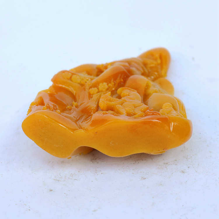 仿玉石山水人物寿山石仿田黄石小摆件 骑马厂家直销玉器摆件