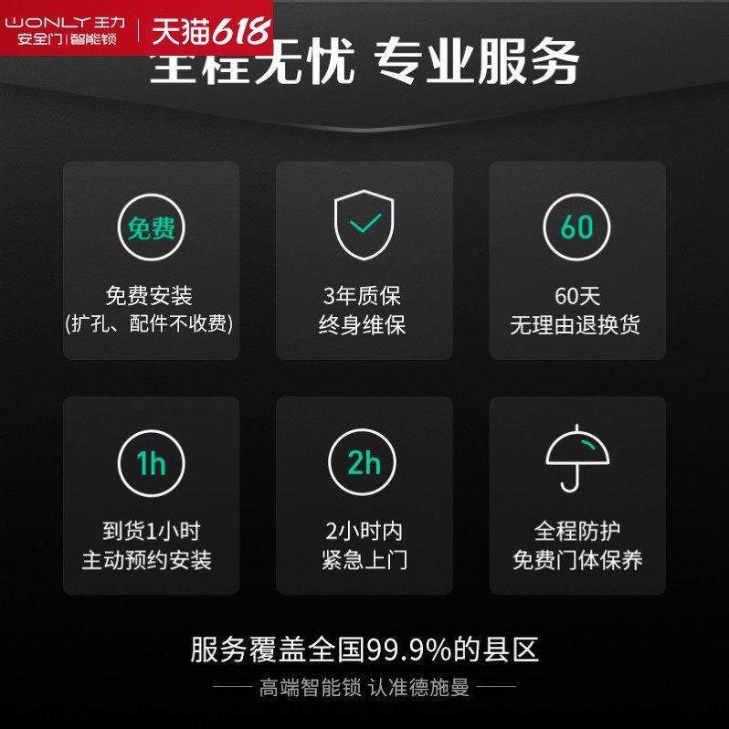 王力全自动智能门锁密码锁指纹锁电子锁小嘀Q2P
