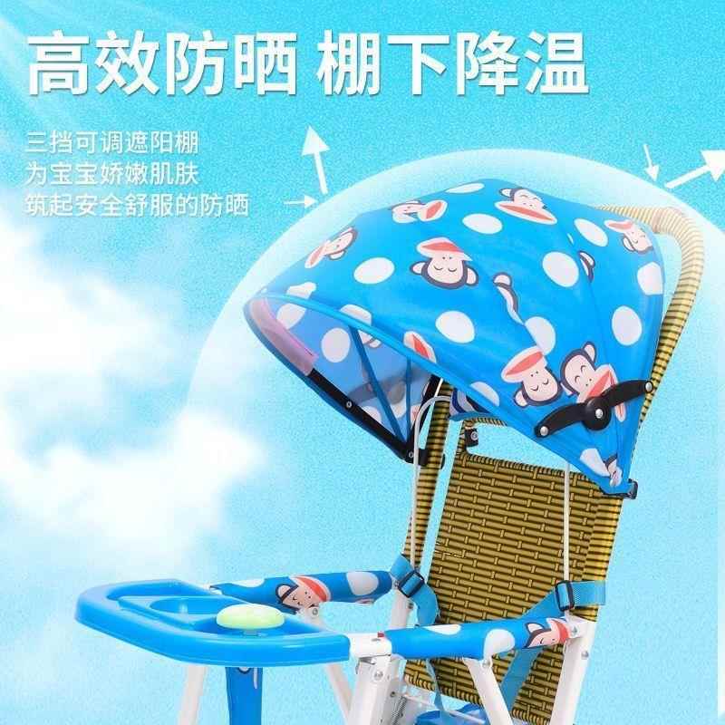 婴儿推车遮阳棚通用防水大遮阳罩儿童竹藤推宝宝伞车防雨防晒顶棚