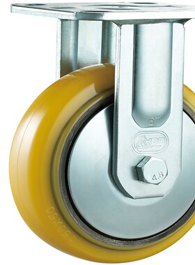 厚德 HOD PU系列346 双轴承轮耐磨抗压轮 工业脚轮万向轮pu轮