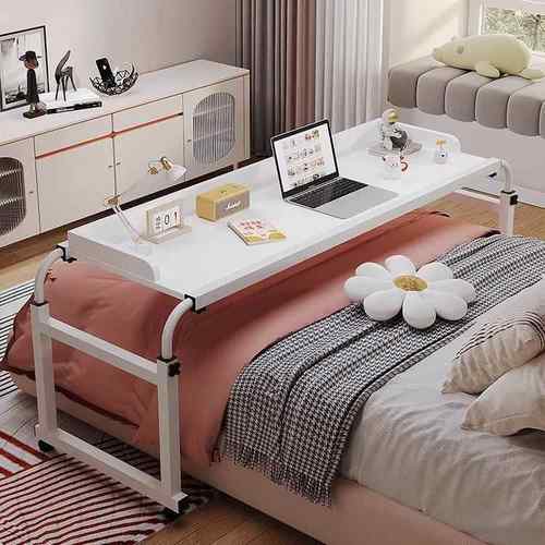 跨床桌床边桌可移动升降电脑桌简易长条桌家用床上书桌懒人桌