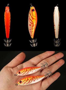 1-5Pcs Squid Bait Hook Luminous Bionic Shrimp Fishing Lure,