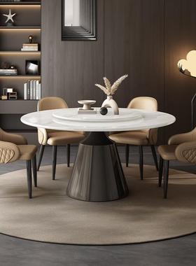 源工区厂，小蛮餐头FT-CZ196桌专属圆桌多功腰能岩板桌时尚伸缩极