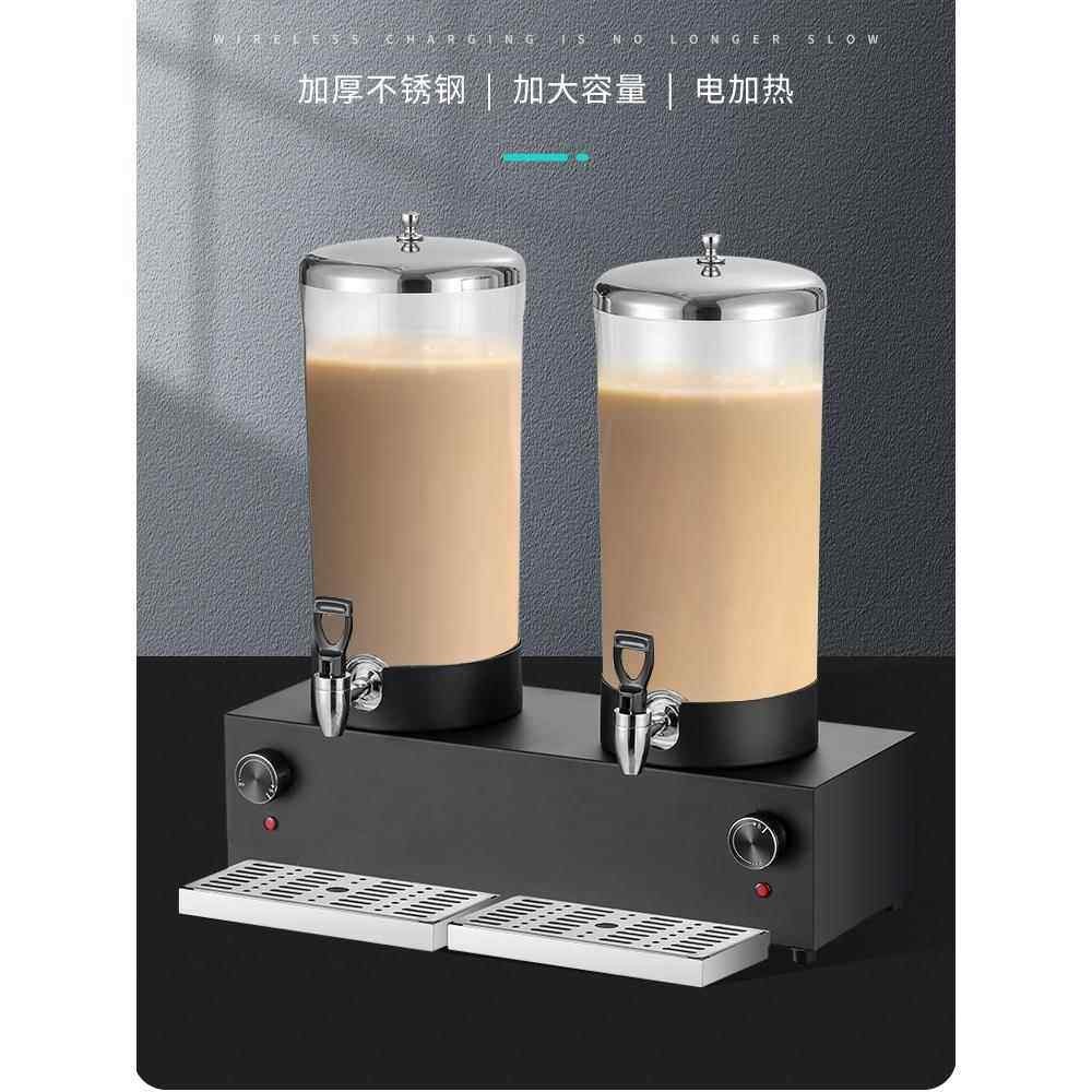 咖啡鼎自助饮料机商用冷热制冷果汁鼎电加热单头双头玉米汁牛奶桶