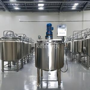 不锈钢冷热搅拌机食品级电加热液体冷热缸配料罐
