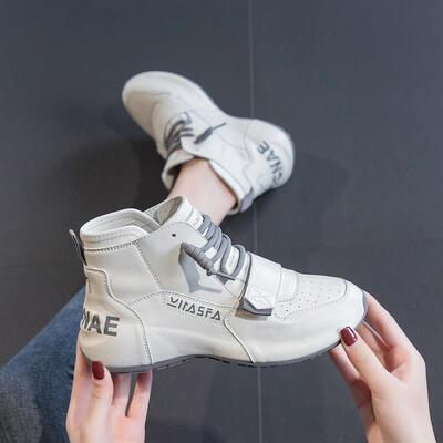 祇为瞭多看你一眼~【LW-Changer】真皮高帮x小白鞋厚底运动老爹鞋