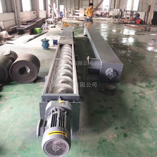 U型无轴螺旋蛟龙输送机WLS-300型餐厨垃圾输送机不锈钢上料机