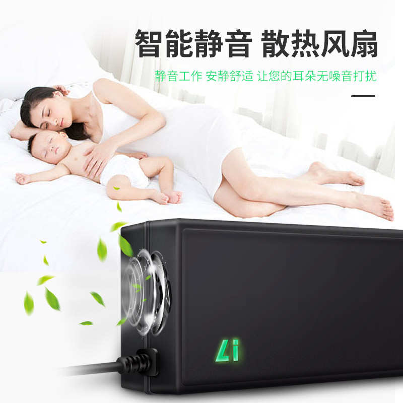 10串36V三元聚合物锂电池充电器42V2A3A5A36伏平衡车哈雷锂电快充