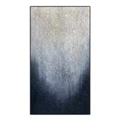 手绘油画星空闪耀现代轻奢玄关背景墙装 饰画餐厅走廊客厅金箔挂画