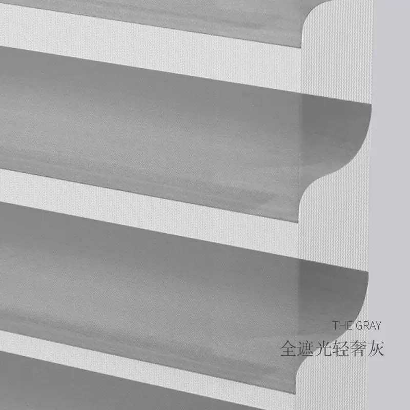 晕百叶柔隔热香格里拉窗帘卷帘打孔遮阳电动浴室纱帘防眩书房免