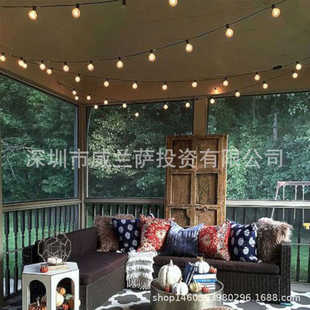 G4025LED球泡灯串插电110V 饰灯厂家 240V带尾插庭院圣诞装