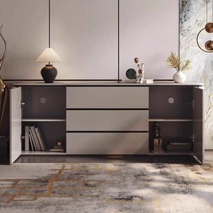 现简约极简实木玄关柜意111轻餐奢边柜靠墙一体客厅卧室储式 代物