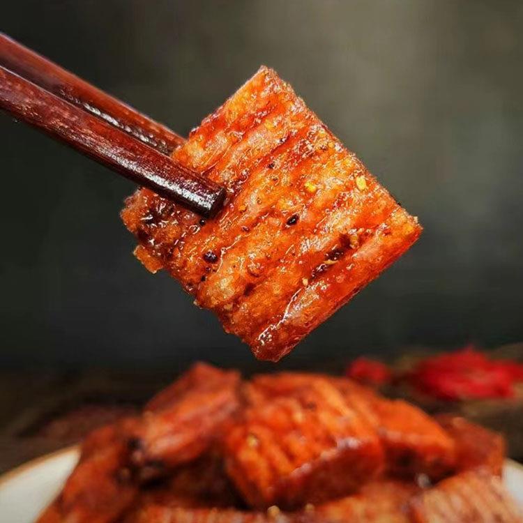 家能连山大刀肉辣条四川小吃休闲 零食儿时麻辣香辣味小时候的味