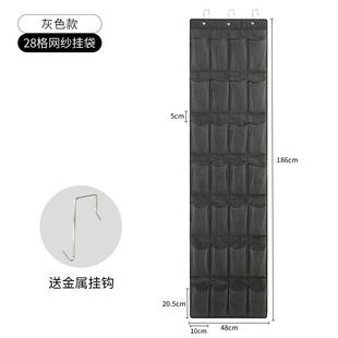透气无纺网布挂在门上的鞋架门口卫生间挂鞋神器挂壁式鞋袋收纳袋