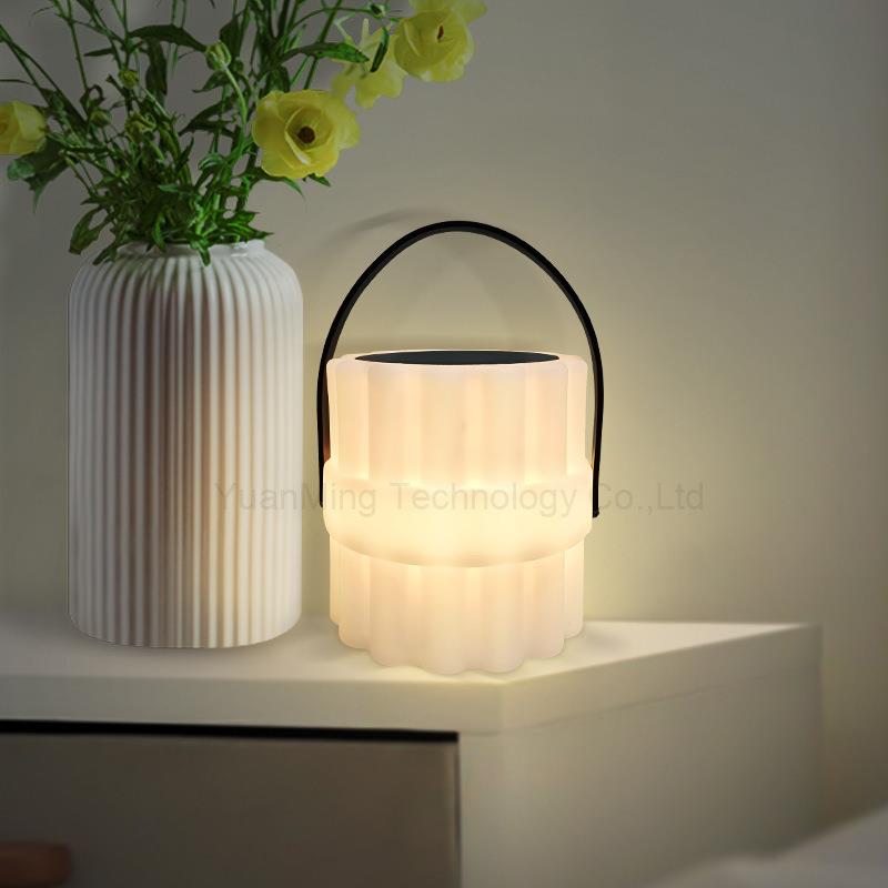 便捷式太阳能手提灯现代简约小夜灯室外花园庭院灯卧室客厅小台灯