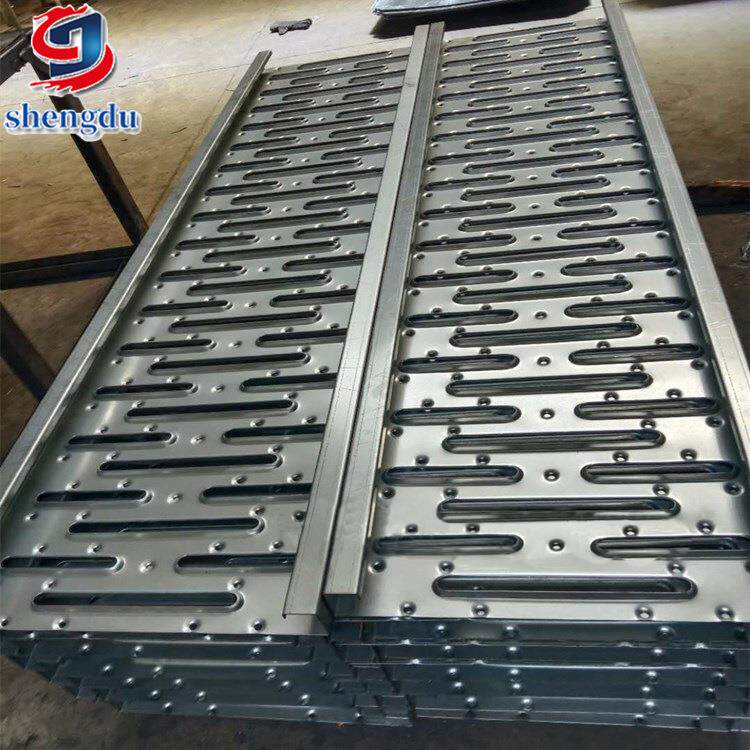 镀锌冲孔网盾构隧道施工走道板工地金属防滑脚踏板长圆孔冲孔网