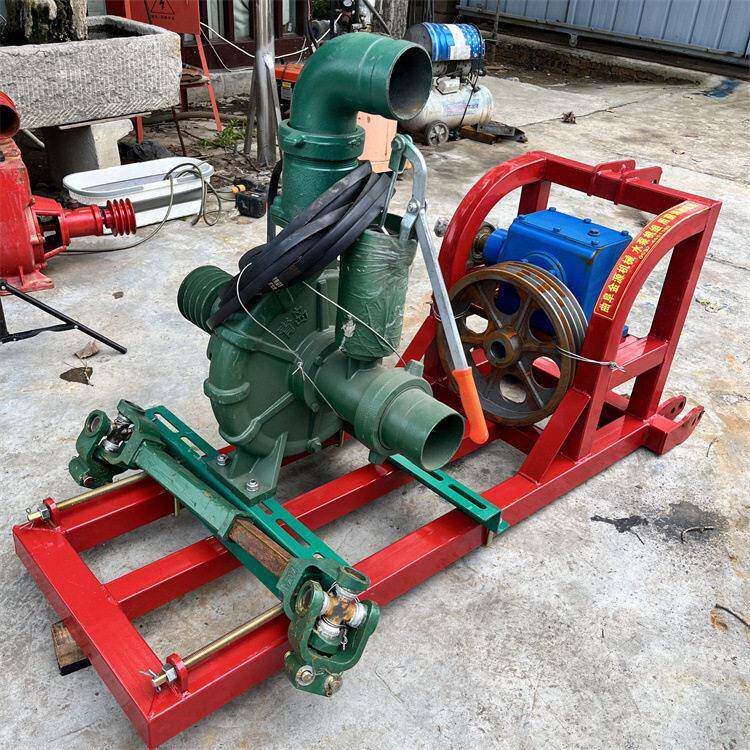 推车式汽油抽水泵防汛抗旱混流泵鲁强8寸大流量压井泵