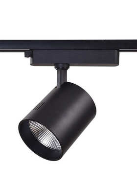 大瓦数LED轨道灯服装店超市展厅45W宽电压足功率大面积照度导轨灯