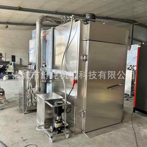 红肠烟熏炉大型全自动触摸屏控制双门双车生熟互锁通道式烟熏炉