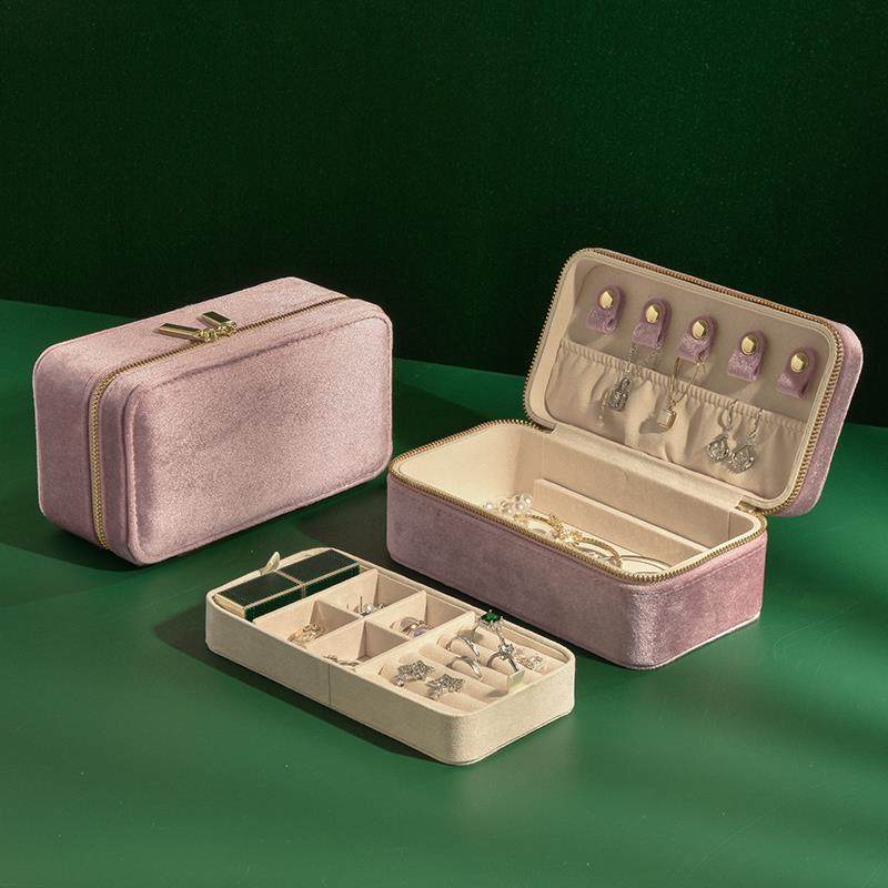 正品塔梅高级首饰项收纳盒黄金链耳环琳指盒大容量双层首戒饰盒防