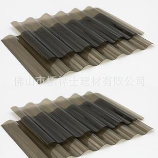 加厚PC波浪透UNR明琉璃树脂加工硬塑料采制光透明透光定别板墅亮