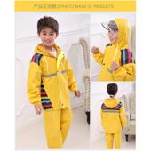 男女儿童分体雨衣雨裤 双层幼儿园小学生防水雨衣骑行徒步 套装