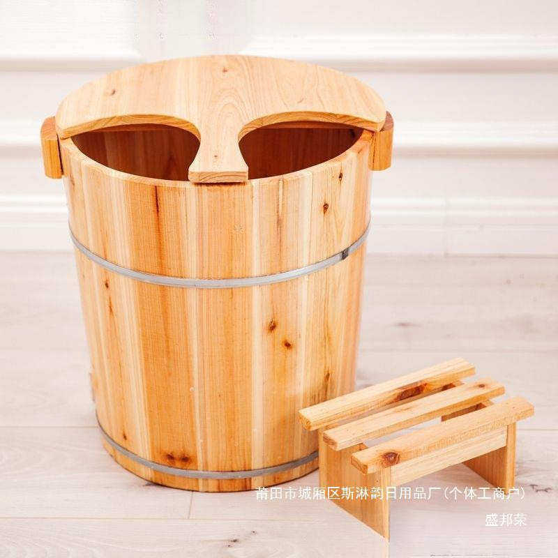 工厂40CM高杉木泡脚木桶足浴桶洗脚盆木桶泡脚木盆家用 带盖,家庭/个人清洁工具,沐浴桶/沐浴盆,淘宝优惠券,粉丝福利购,淘宝优惠卷