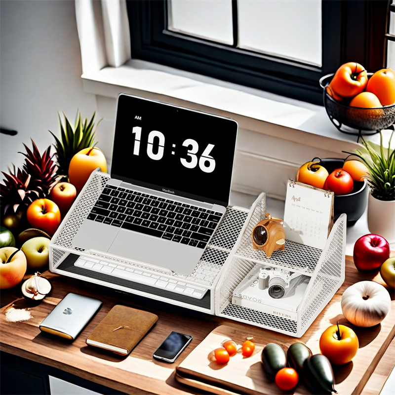 电脑增高架底部书籍杂物收纳工位电脑屏幕底座置物架桌面收纳架子