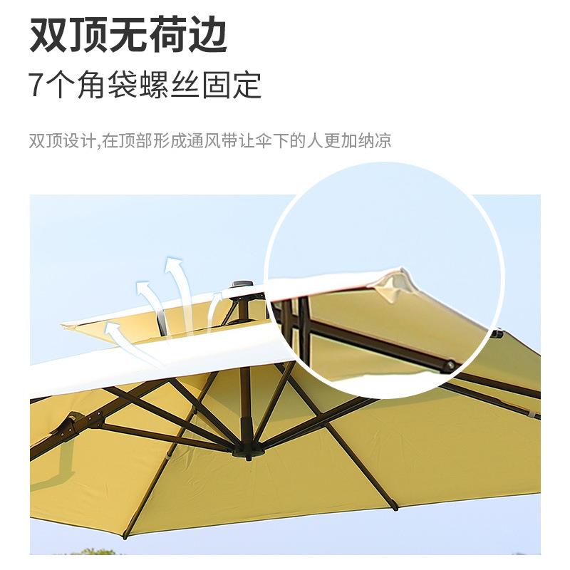 遮阳伞户伞遮阳太伞庭院沙滩伞防雨外大号阳威尼斯中侧立伞花园露