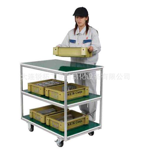 工业铝型材线棒搭物流手推物料车线棒周转车订做铝合金推车