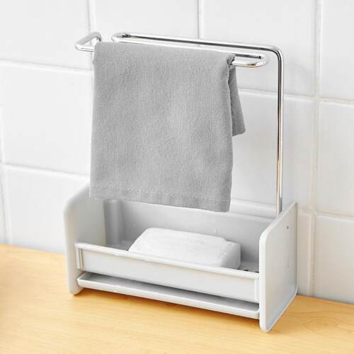 Dishcloth rack, kitchen storage shelf, sponge draining organ